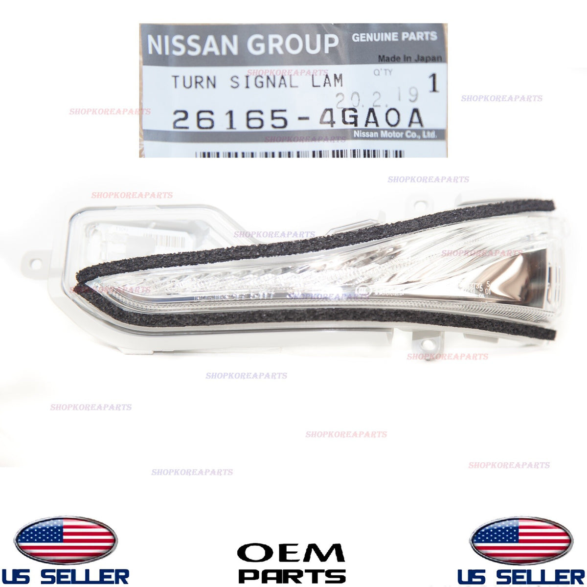 GENUINE Outside Mirror Turn Signal Lamp Left ⭐ INFINITI 14-24 *See compatibility
