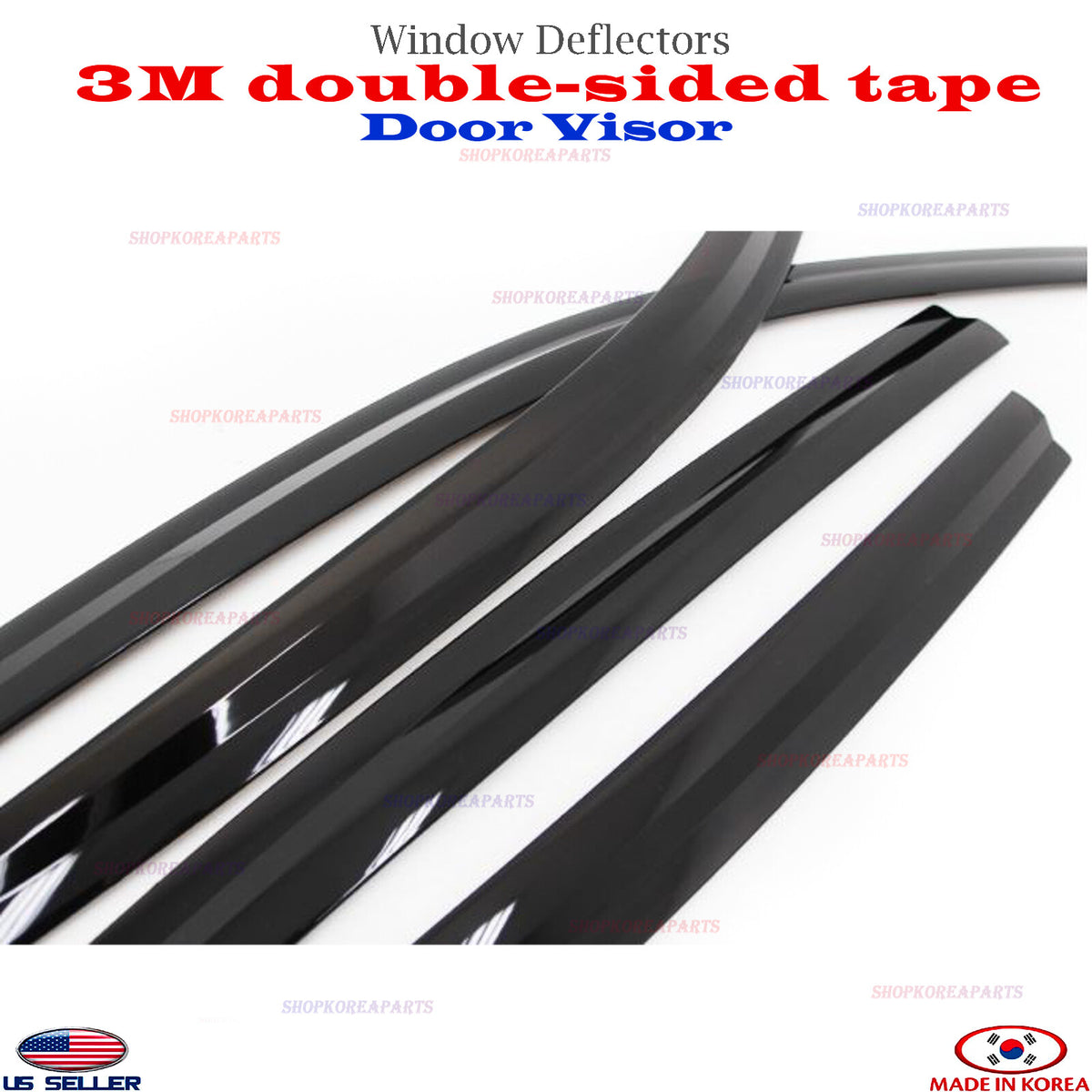 4pcs 2S Tape Smoke Door Visor Vent Window Deflector for CHEVROLET TRAX 2015-2023