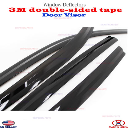4pcs 2S Tape Smoke Door Visor Vent Window Deflector for CHEVROLET TRAX 2015-2023