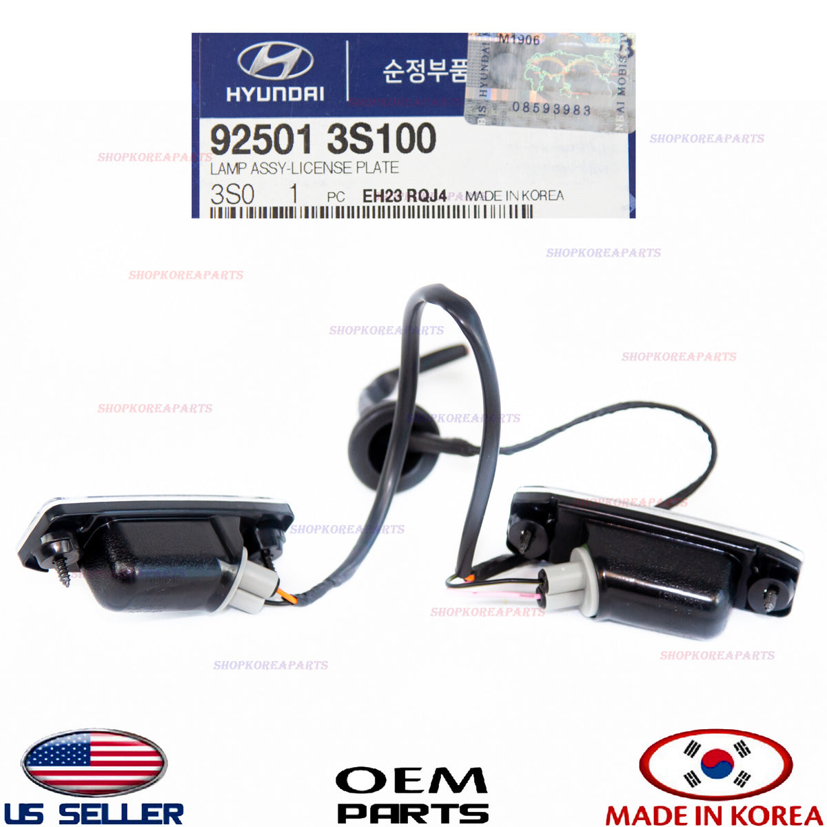 GENUINE Rear License Plate Light Lamps BOTH SIDES ⭐ OEM ⭐ SONATA 2011-2014