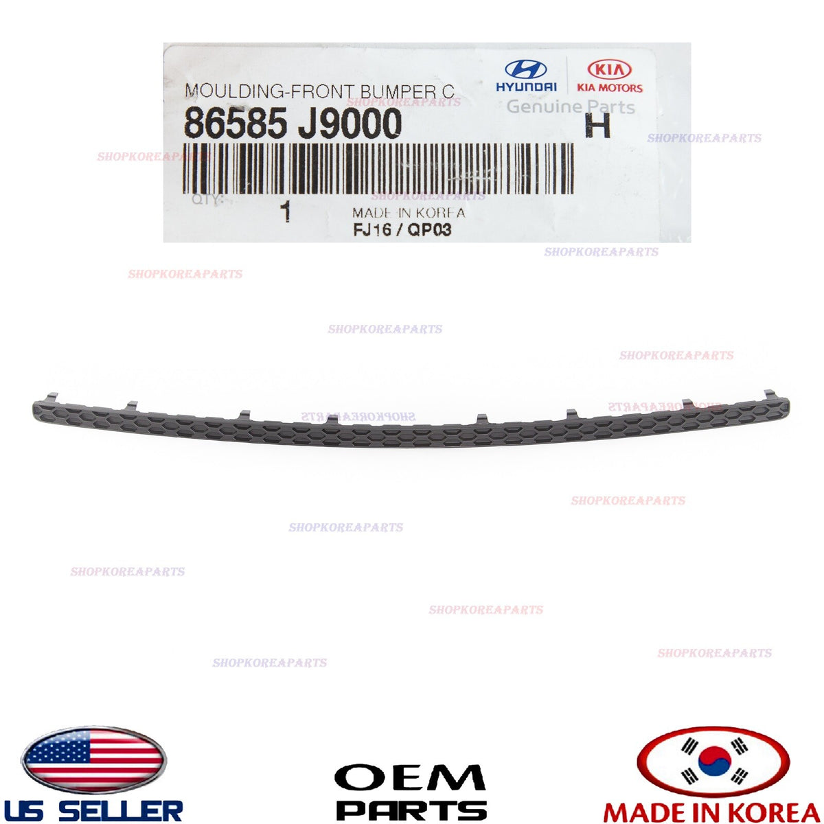 GENUINE Front Bumper Moulding Centr Upper ⭐OEM⭐ HYUNDAI KONA 2018-2021