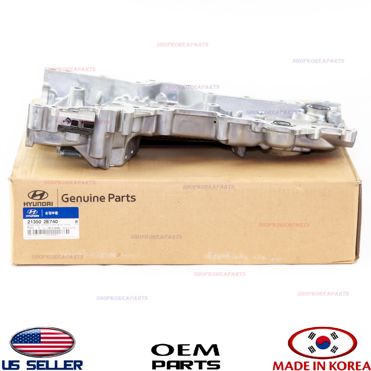 GENUINE Engine Timing Chain Cover OEM HYUNDAI KIA 2.0L 17-24 *See compatibility