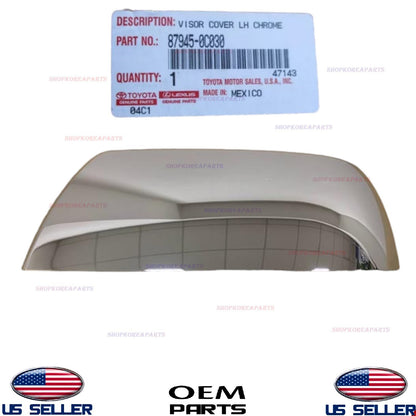 GENUINE OEM LEFT Driver Side Outer Chrome Mirror Cover Toyota Tundra Sequoia