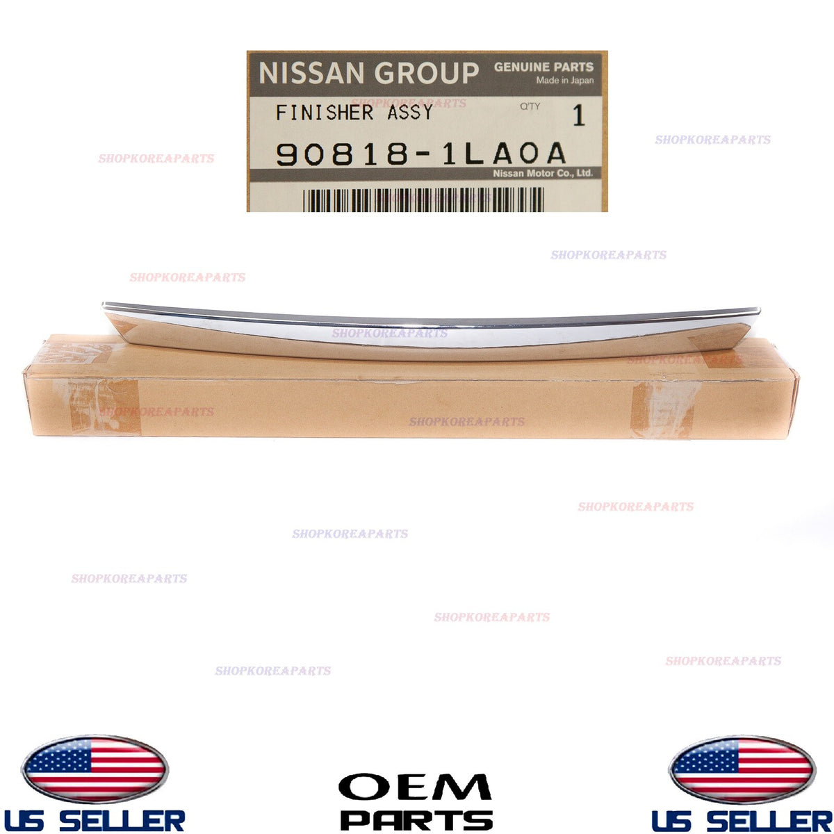 GENUINE Tail Gate Lower Molding Chrome ⭐OEM⭐ Infiniti QX56 2011-13 QX80 2014-17