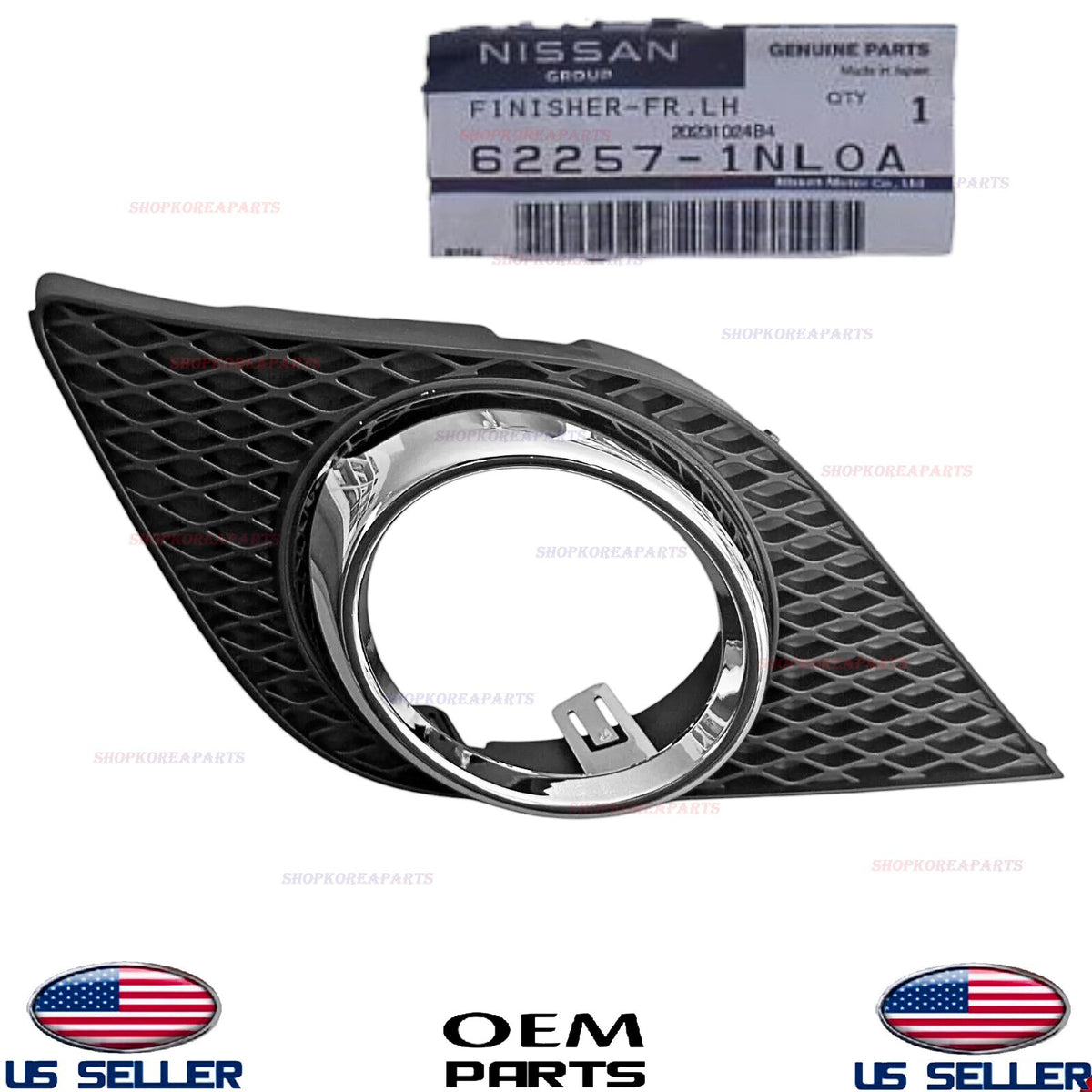 GENUINE OEM Trim Bezel Fog Lamp Driver Side Infiniti G37 Q60 Sport Premium