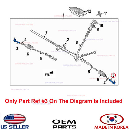 GENUINE Steering Gear Outer Tie Rod End LEFT Driver Side⭐OEM⭐ Elantra 2021-2025