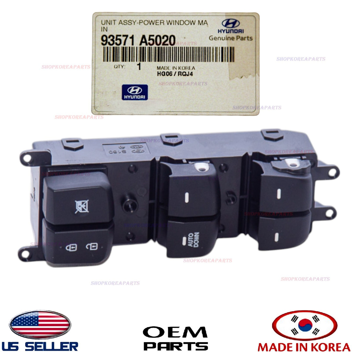 GENUINE Front Left Door Window Main Switch ⭐OEM⭐ Elantra GT 2013-2017