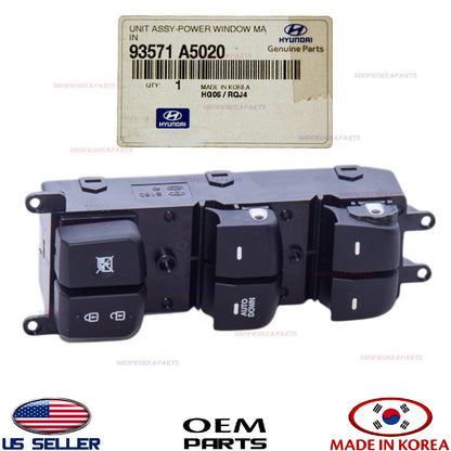 GENUINE Front Left Door Window Main Switch ⭐OEM⭐ Elantra GT 2013-2017