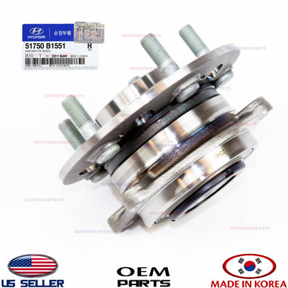 WHEEL HUB & BEARING FRONT GENUINE G80 GENESIS 3.8L 4WD 2015-2017 51750B1551