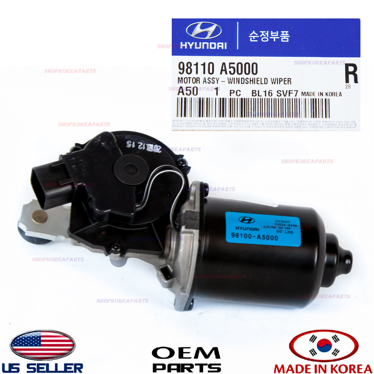 GENUINE Windshield Wiper Motor Assy Front ⭐OEM⭐ Elantra GT Hatchback 2013-2017