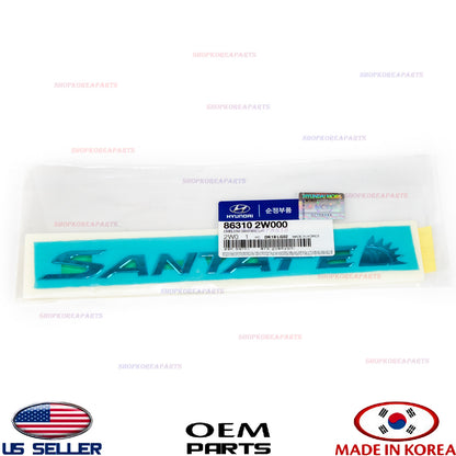 EMBLEM REAR LEFT GENUINE!!! FOR HYUNDAI SANTA FE SPORT 2013-2018 863102W000