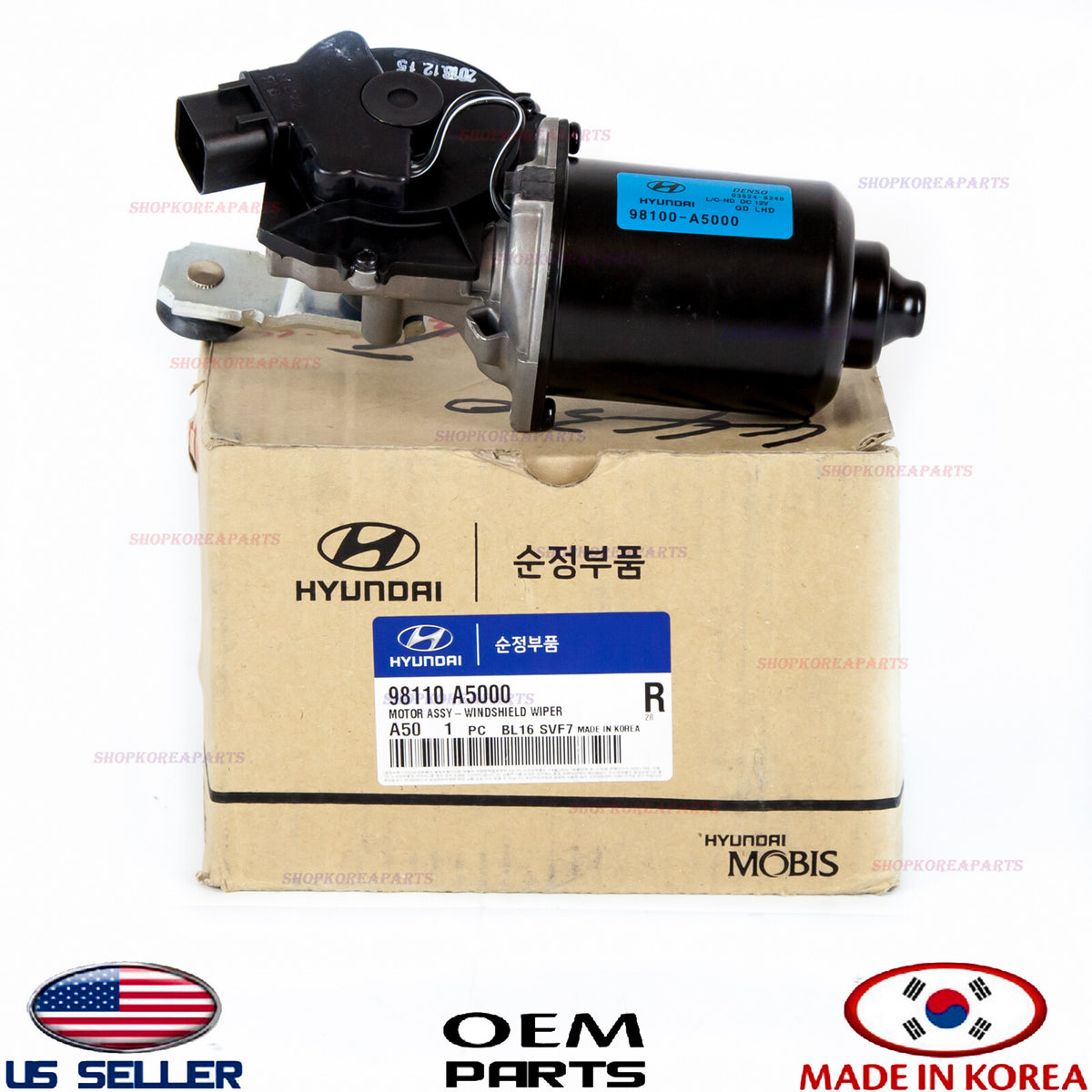 GENUINE Windshield Wiper Motor Assy Front ⭐OEM⭐ Elantra GT Hatchback 2013-2017