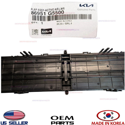 GENUINE OEM Grille Air Shutter Flap Duct Deflector 2020-2022 Kia Niro 86951G5500