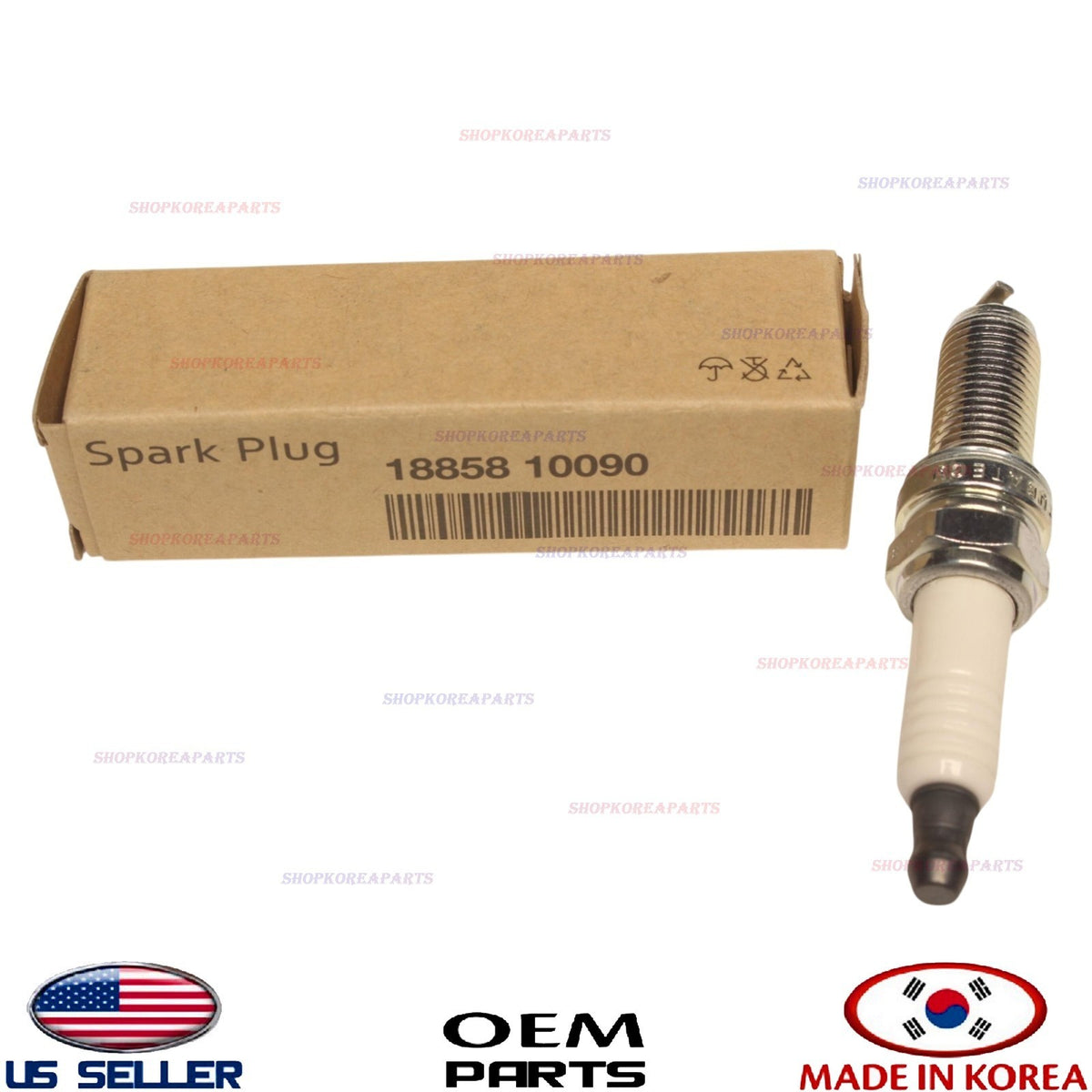 1pcs GENUINE OEM Spark Plug 2010-2011 Kia Soul 1.6L 18855-10090