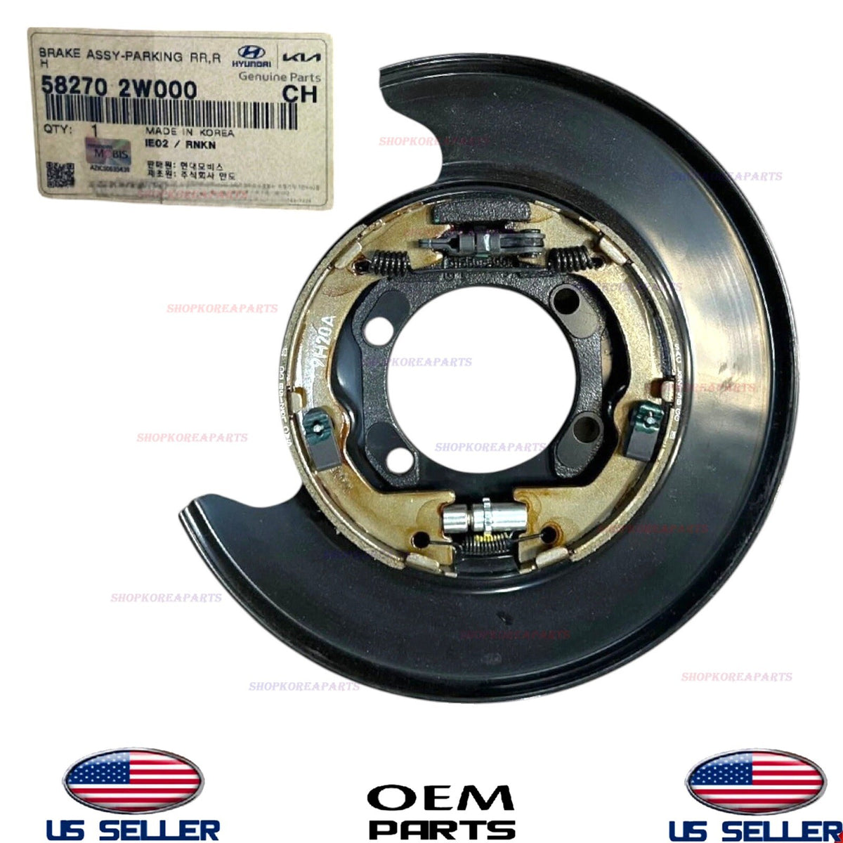 GENUINE Rear Brake Parking Plate RIGHT Passeng 2013-18 Santa Fe 2014-15 Sorento