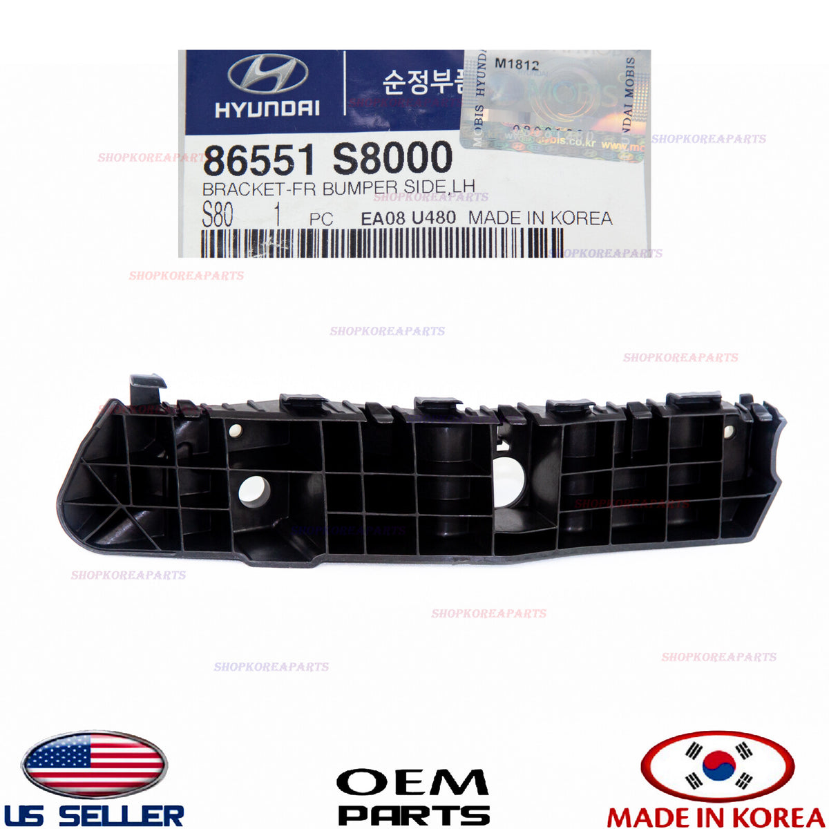 GENUINE Front Bumper Bracket LEFT Driver Side OEM Hyundai Palisade 2020-2022