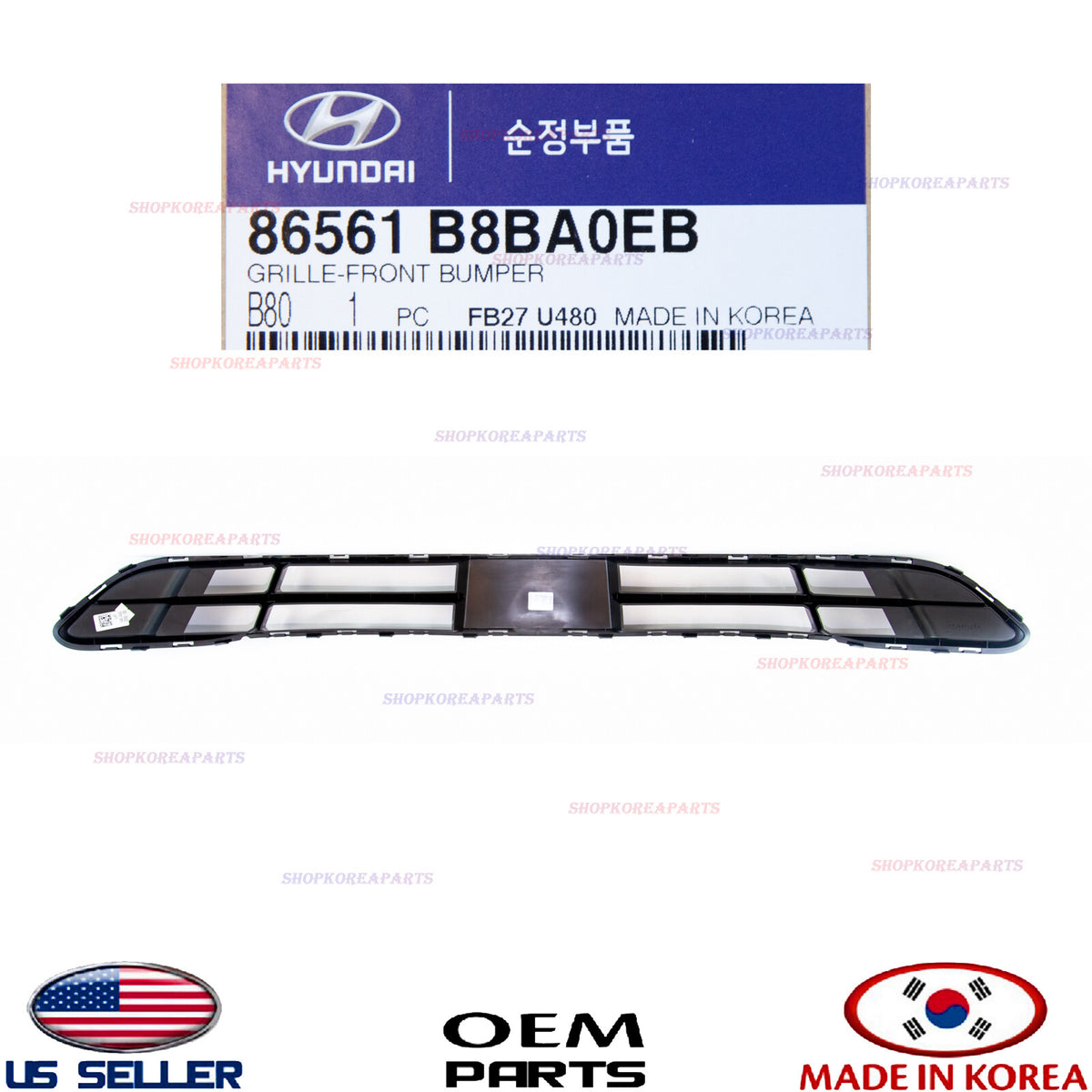 GENUINE Front Bumper lower Grille ⭐OEM⭐ Santa Fe XL 3.3L 6, 7, Seat 2017-2019