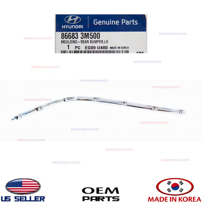 GENUINE Moulding Chrome Strip Rear Bumper Driver Side OEM GENESIS SEDAN 2012-14