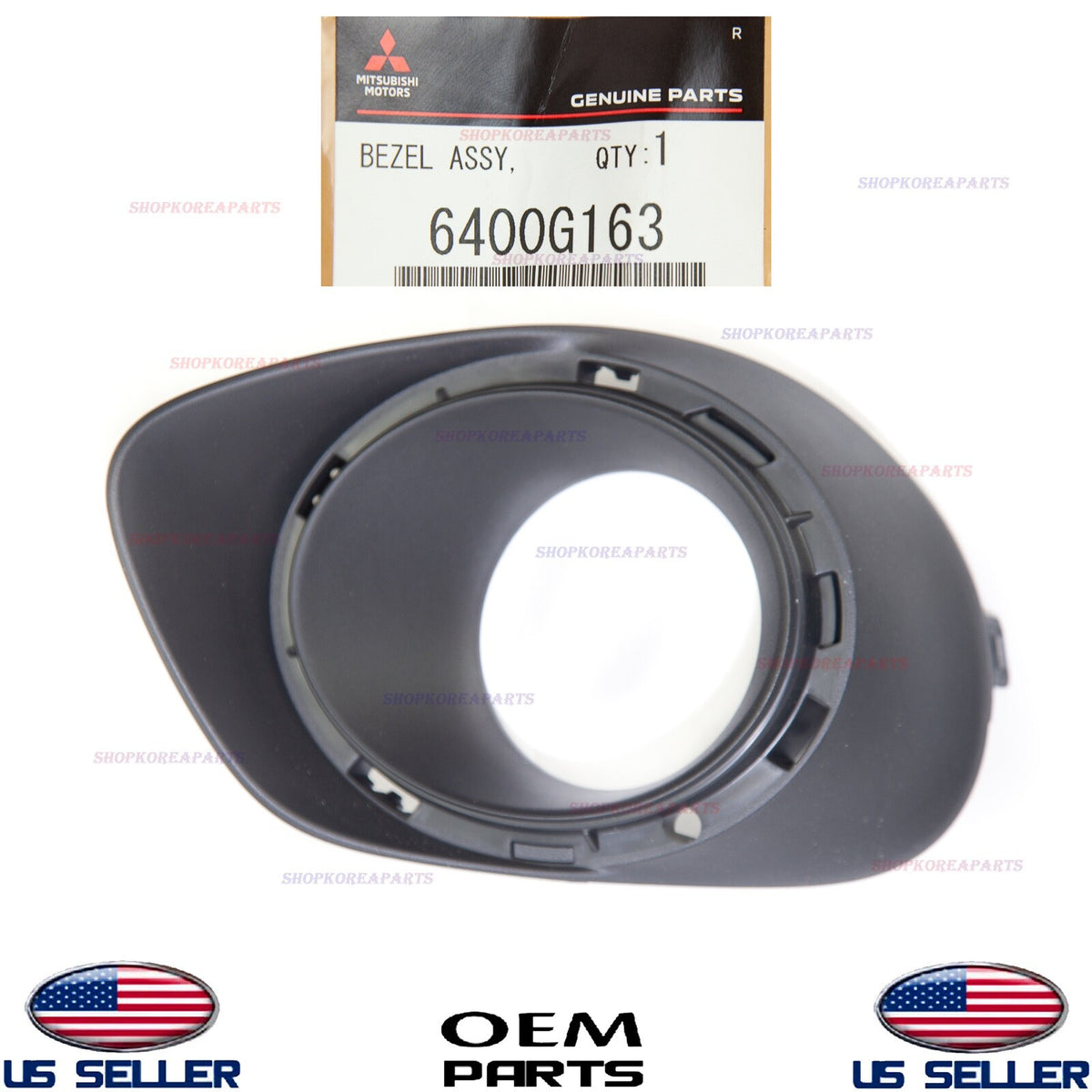 GENUINE Front Bumper Fog Lamp Trim Bezel Cover LEFT Driver OEM Outlander 2014-15