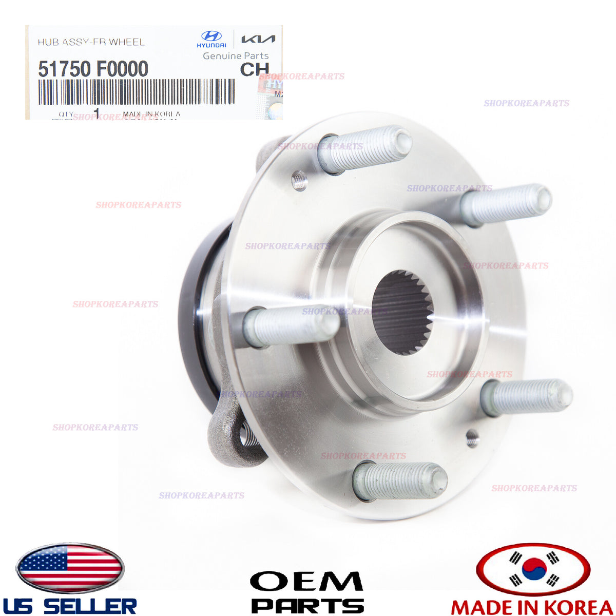 GENUINE Front Wheel Hub & Bearing ⭐OEM⭐ ELANTRA GT 2018-2020. VELOSTER 2019-2021