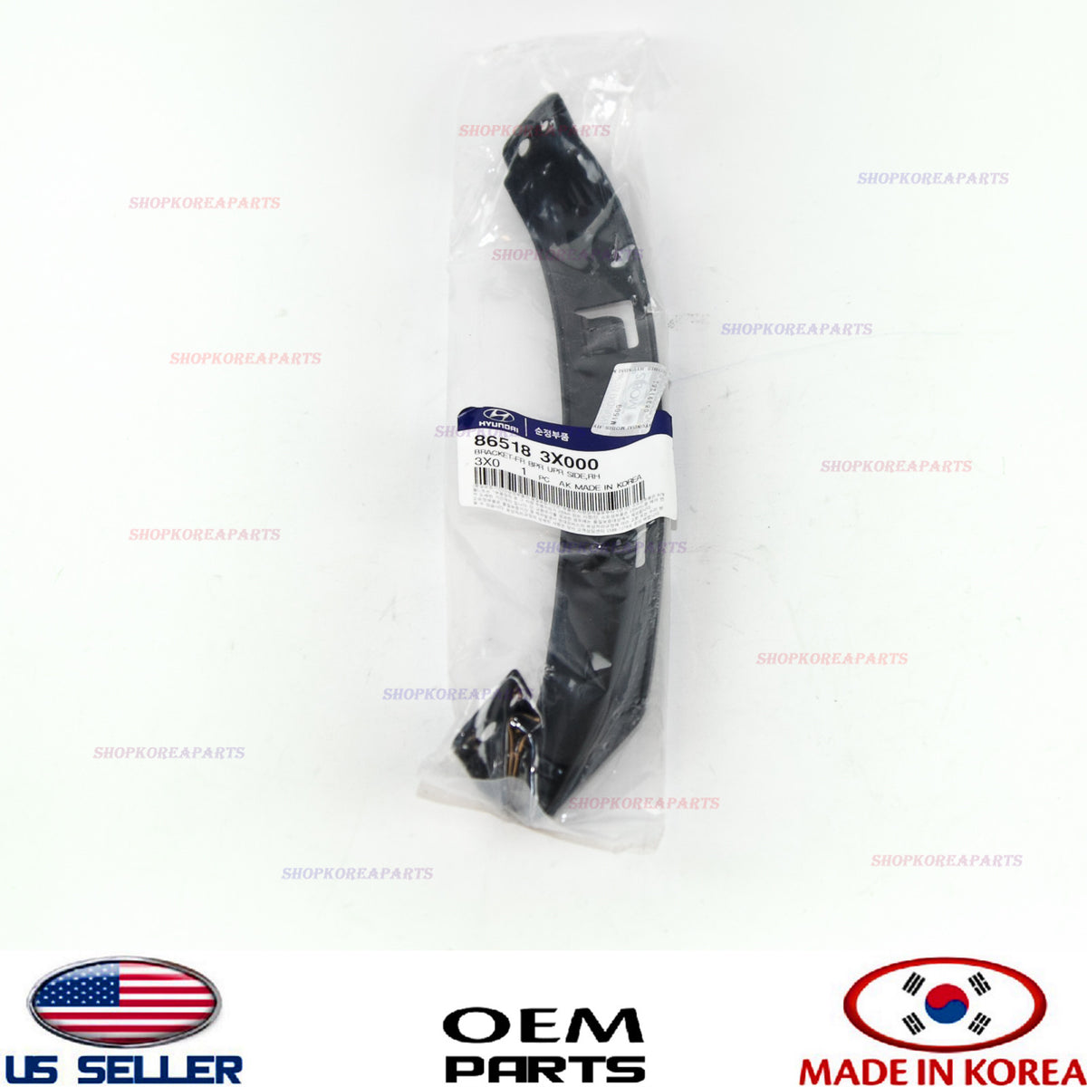 GENUINE Bumper Front Upper Passenger Side Right Bracket OEM Elantra Sedan 11-16