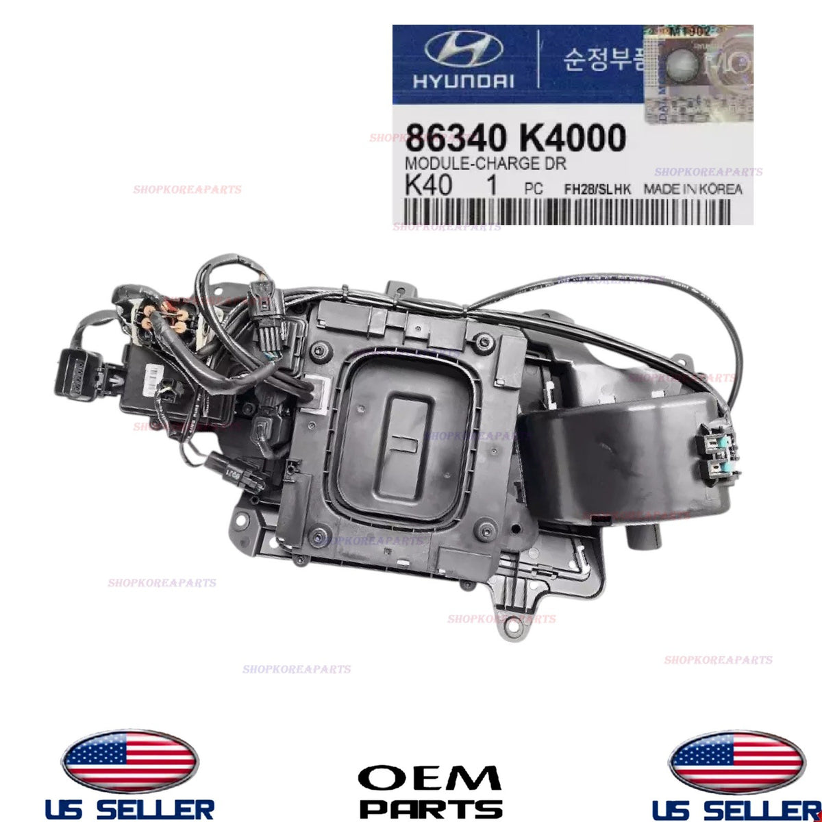 GENUINE OEM Front Charge Module Door Port 2019-2021 Kona Electric 86340-K4000