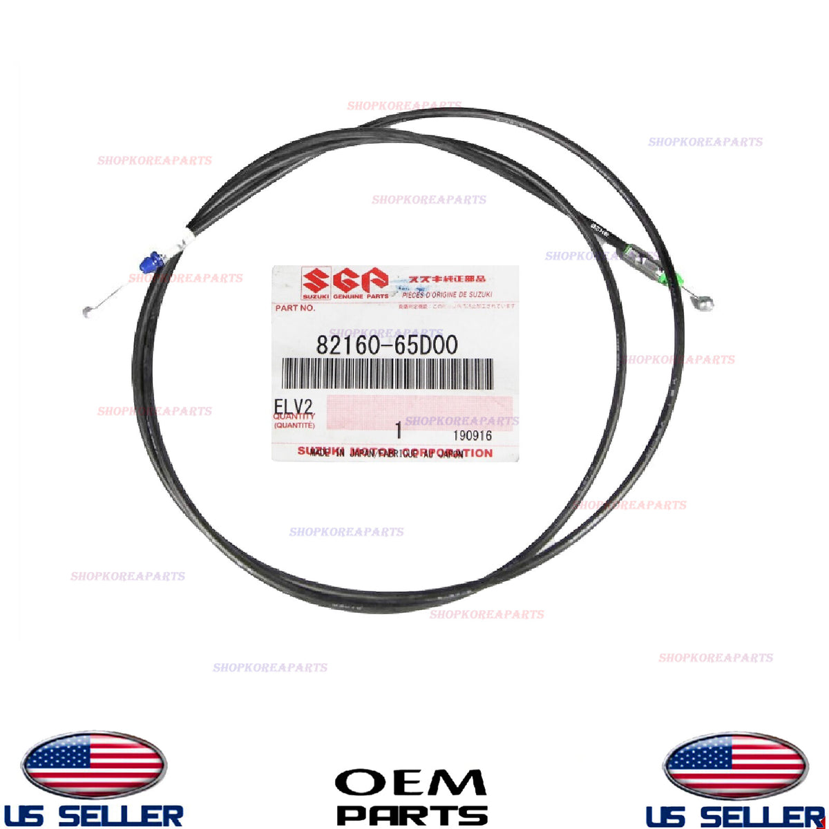 GENUINE OEM Hood Release Cable 1999-2005 Suzuki Grand Vitara 2002-2006 XL-7