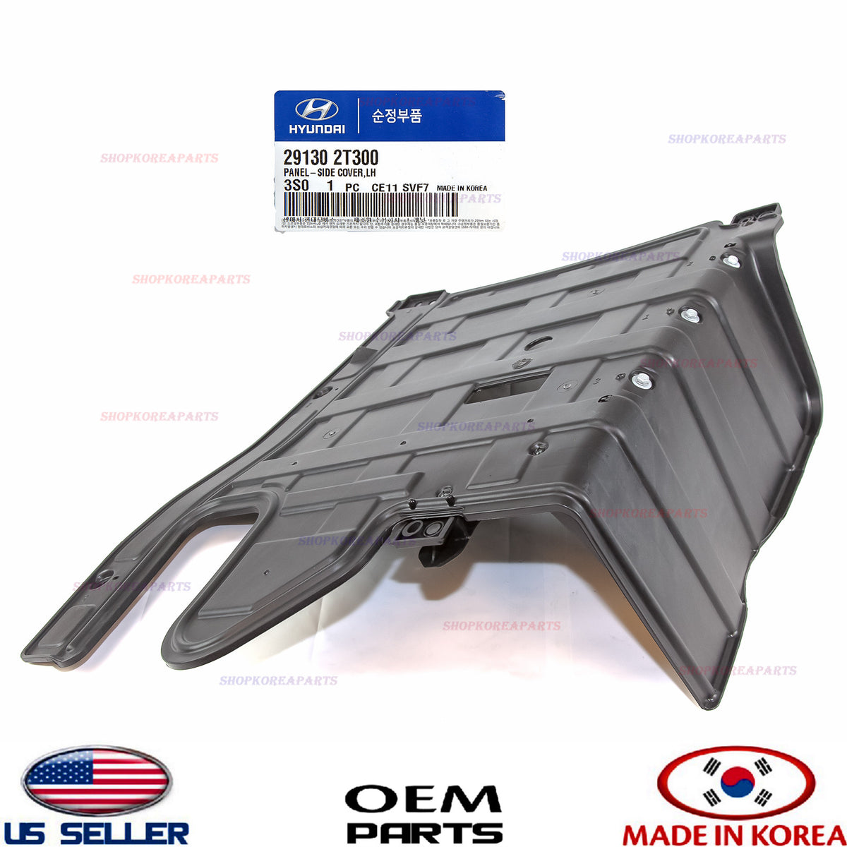 ENGINE UNDER COVER LEFT SPLASH SHIELD OEM OPTIMA SONATA 11-14 2.0L 291302T300