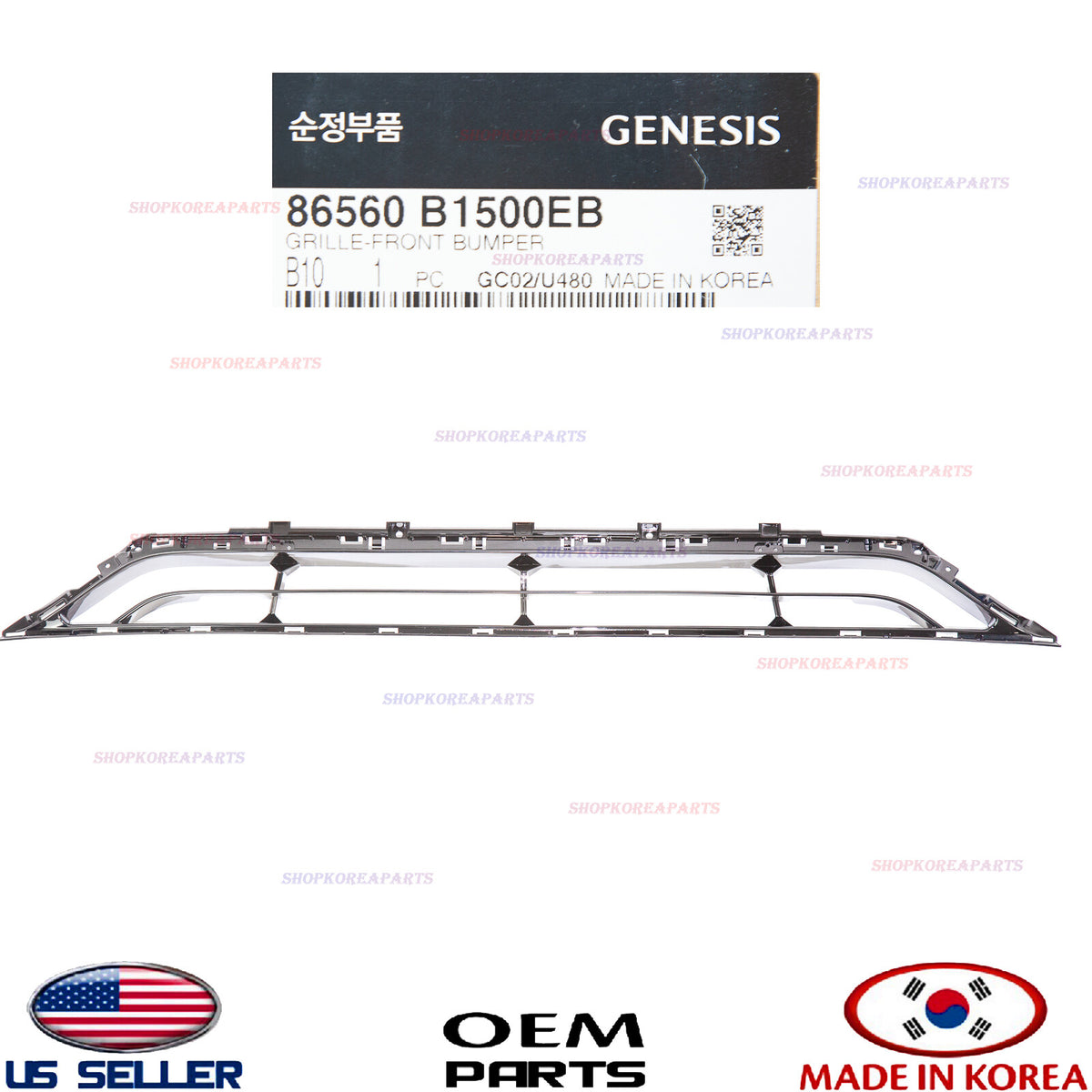 GENUINE Front Bumper Center Lower Grille ⭐OEM⭐ GENESIS G80 2018-2020 86560B1500