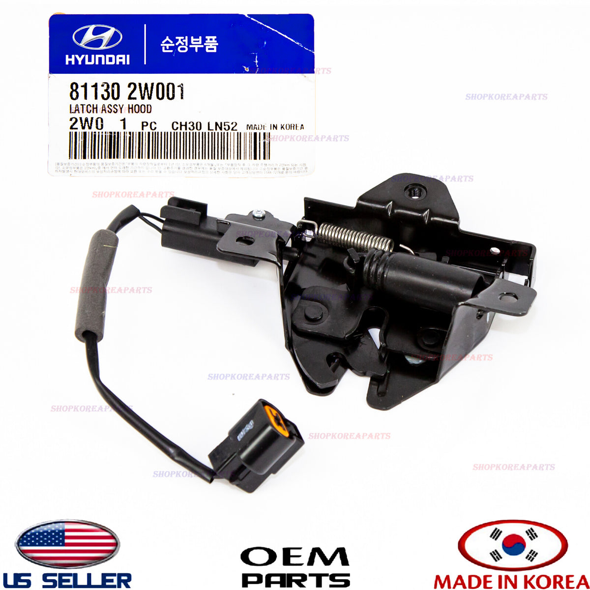 Hood Lock ⭐OEM⭐ Hood Latch ⭐GENUINE⭐ Hyundai Santa Fe Fe 2013-2019 811302W001