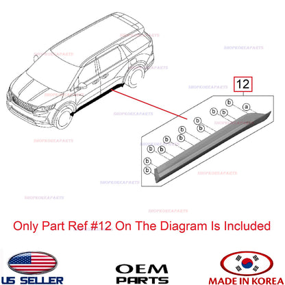 GENUINE Rear Door Lower Molding RIGHT Passenger OEM 2022-2026 Carnival