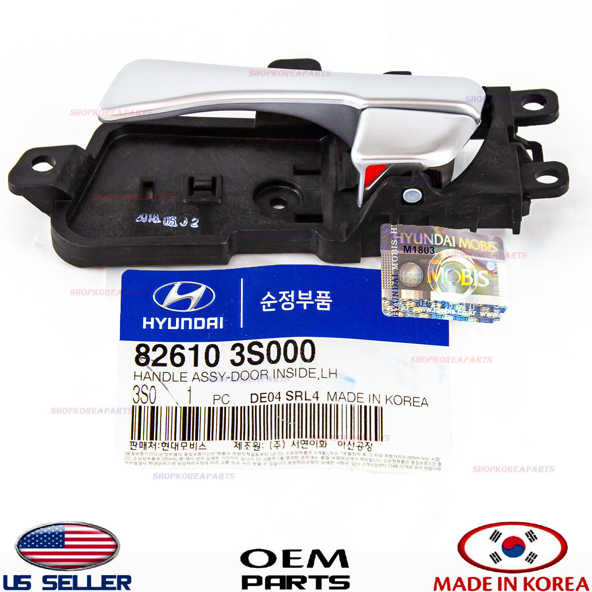 ✅GENUINE✅ Inside Door Handle Silver Front Rear Left Driver Side OEM Sonata 11-14