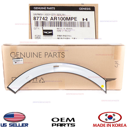 GENUINE Gray Mat Rear Fender Wheel Molding RIGHT Passenger Side GV70 Sport 22-26