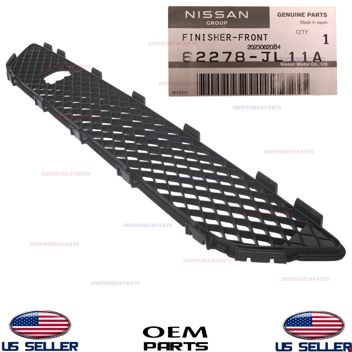 GENUINE Front Bumper Finisher Panel OEM Infiniti G37 2008-2013 Q60 2014-2015