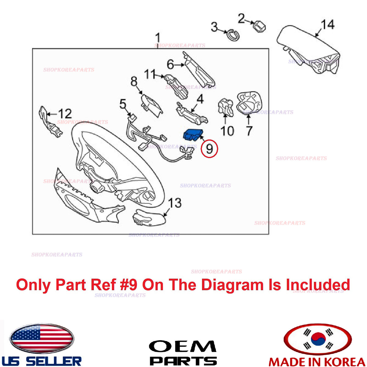 GENUINE Steering Wheel Audio Control Switch ⭐OEM⭐ HYUNDAI SONATA 2011-2014