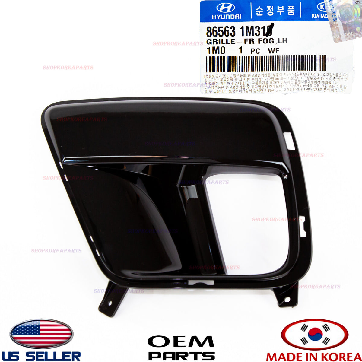 GENUINE Front Bumper Fog Lamp Bezel Cover LEFT Driver Side Kia Forte Koup 10-13