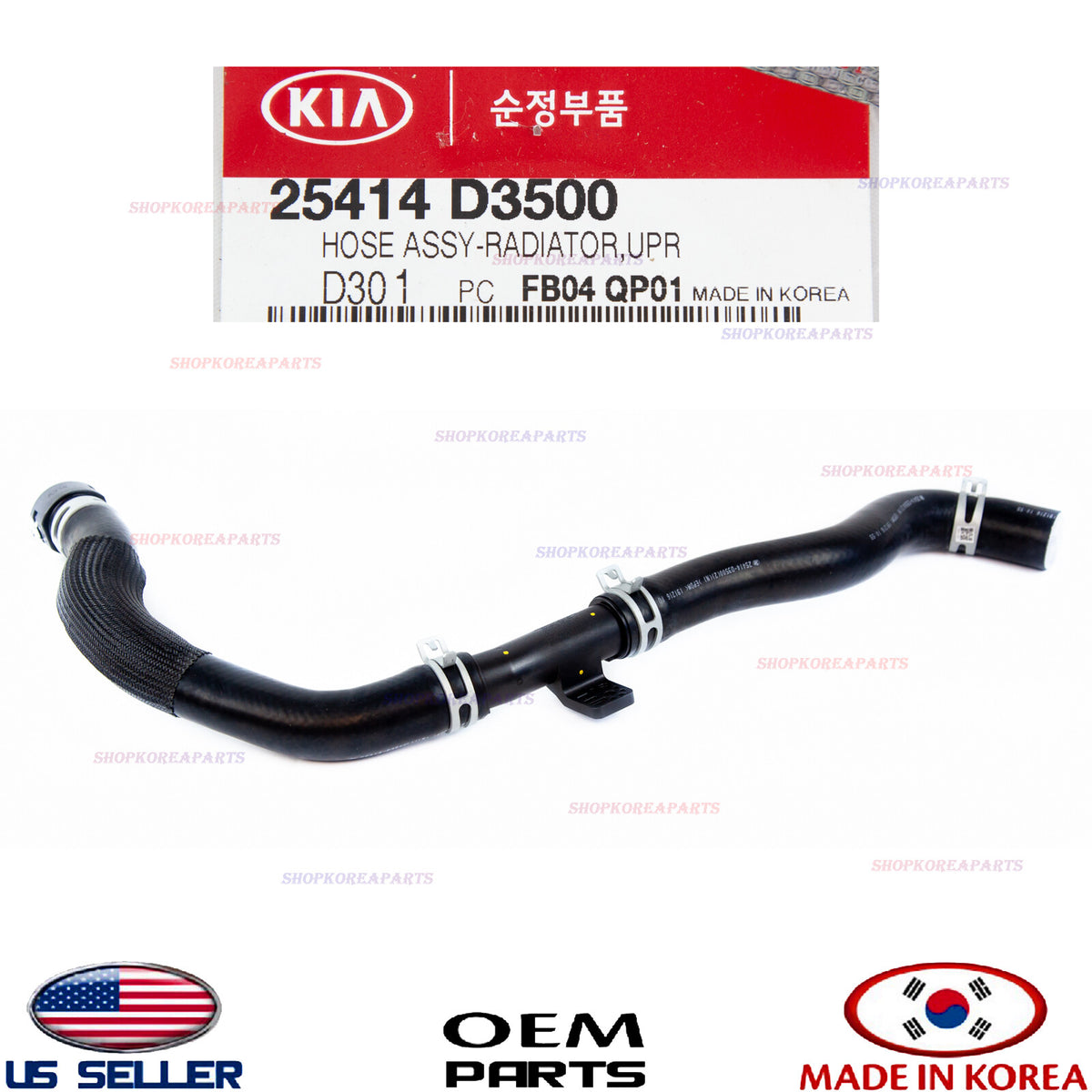 GENUINE Hose Radiator Upper ⭐OEM⭐ HYUNDAI TUCSON 2.0L 2016-2021 25414D3500