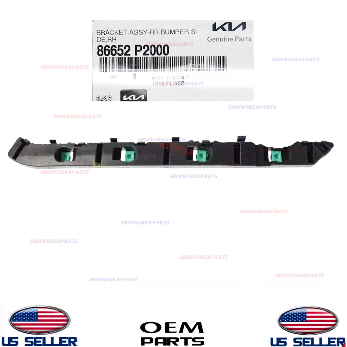 GENUINE OEM Rear Bumper Bracket Right Passenger Side 2021-2024 Kia Sorento
