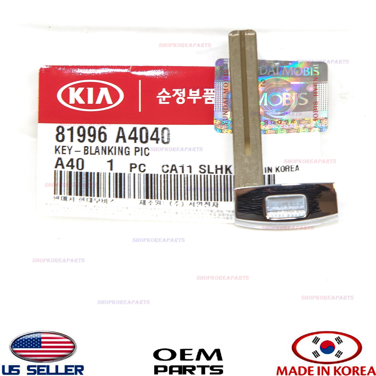 SMART KEY BLANK UNCUT GENUINE!!! OPTIMA RIO SEDONA SPORTAGE 2014- 81996A4040