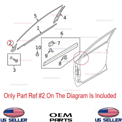 GENUINE OEM Front Door Trim Molding Garnish Delta Passenger Side 20-25 Telluride