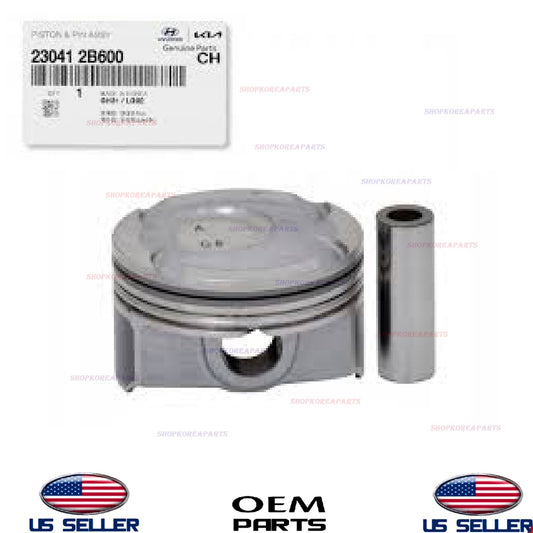 1pcs GENUINE OEM Engine Pistons & Pin Veloster Accent Rio Soul 1.6L 2012-2017