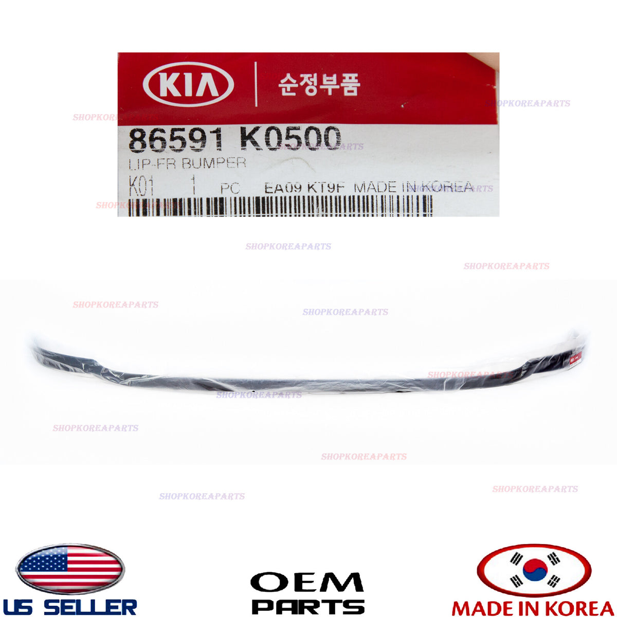 GENUINE Front Bumper Lower Deflector Chin Lip ⭐OEM⭐ Kia Soul GT 2020-2022