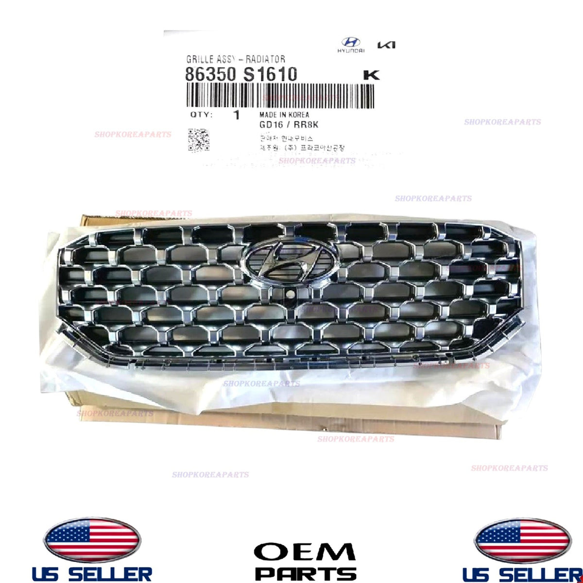 GENUINE Front Radiator Grille W/ CAMERA WHOLE 2021-2023 Hyundai Santa Fe Hybrid