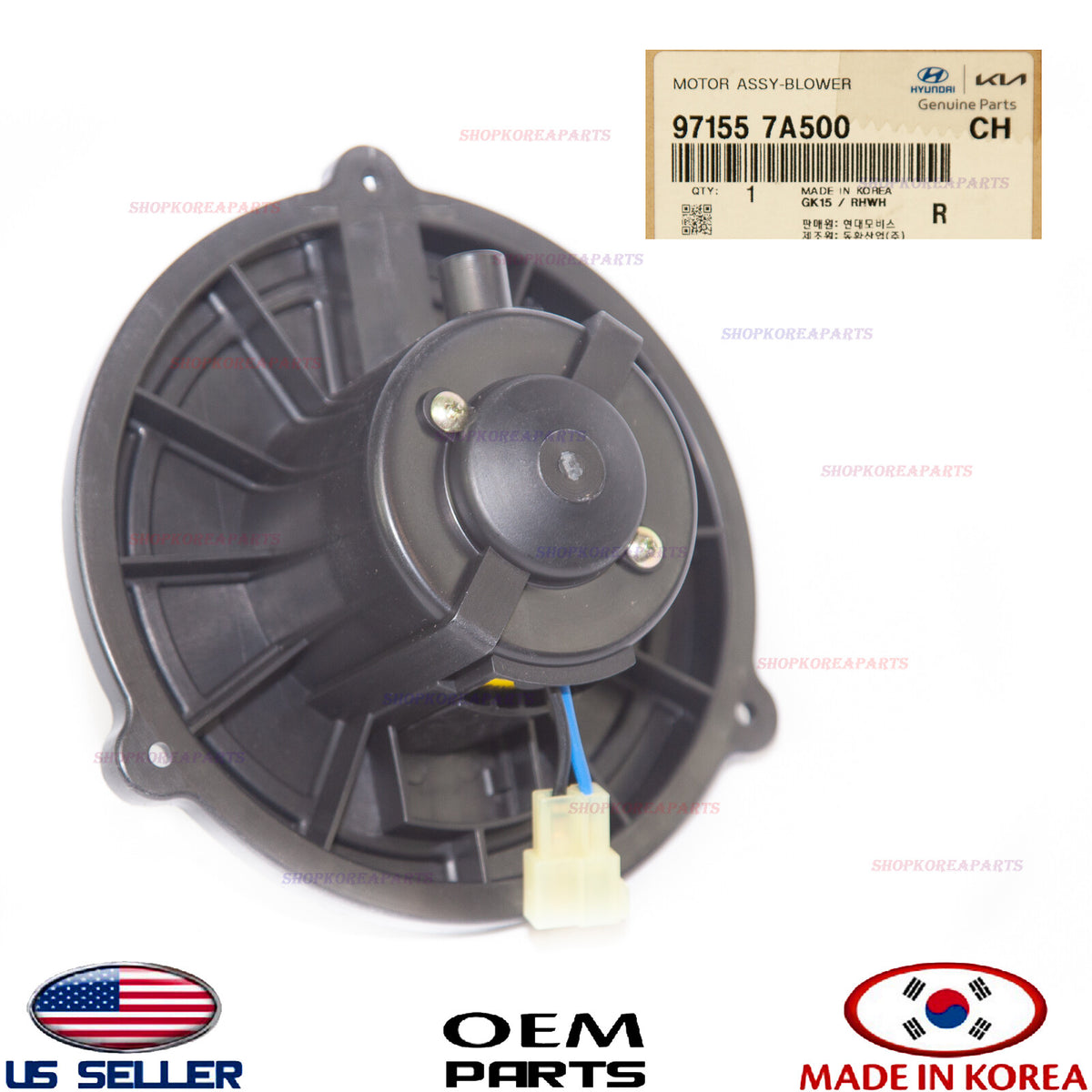 GENUINE GENUINE HVAC Blower Motor ⭐OEM⭐ Hyundai HD 97155-7A500