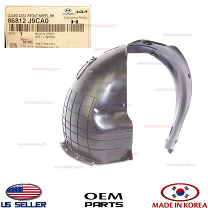 GENUINE Fender Liner Front RIGHT Passenger Side ⭐OEM⭐ Kona 2022-2023 86812-J9CA0