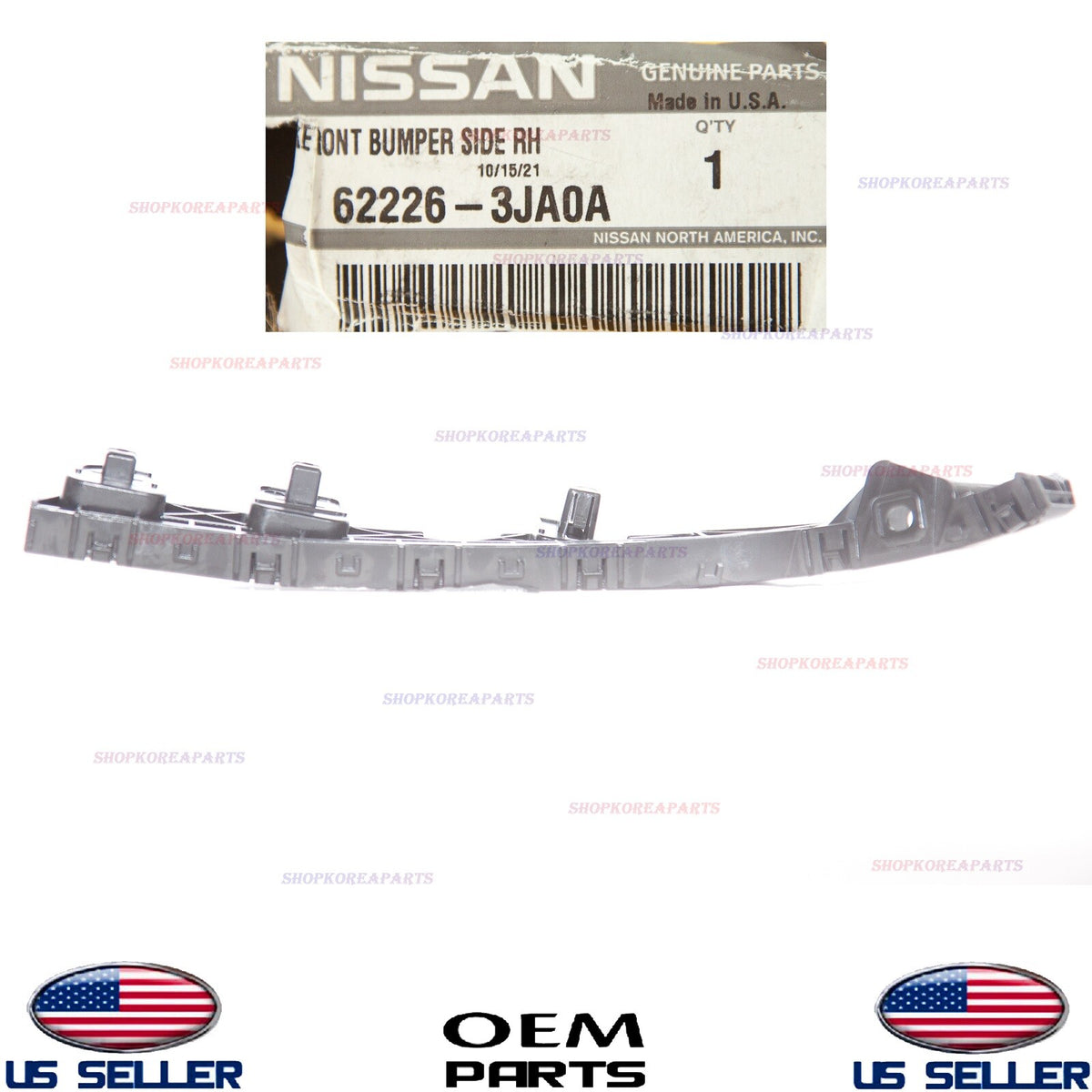 GENUINE Bumper Front Bracket Outer RIGHT Passenger Side OEM JX35 QX60 2014-2020