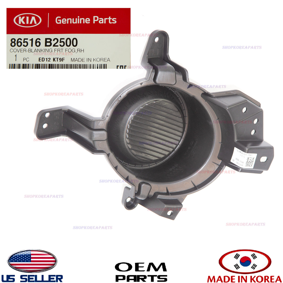 GENUINE Front Bumper Fog Lamp Cap Cover Passenger Side OEM Kia Soul Base 2017-19