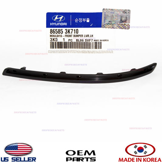 Outer Bumper Trim Molding LEFT FRONT OEM HYUNDAI SONATA 2009-2010 865853K710