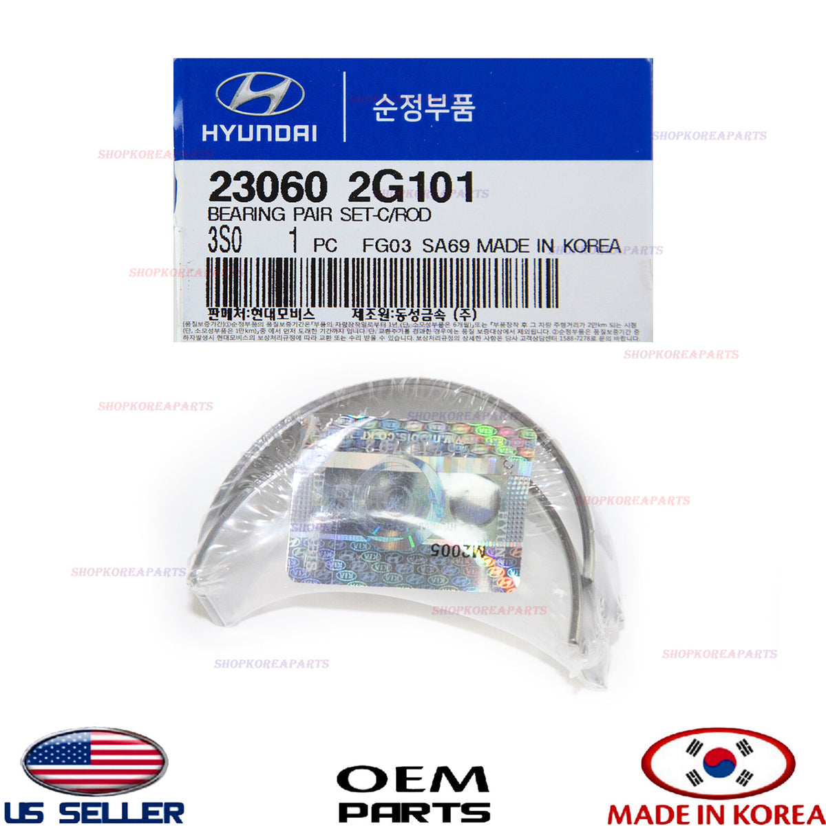 GENUINE Engine Connecting Rod Bearing Pair OEM HYUNDAI KIA *See compatibility