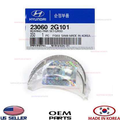 GENUINE Engine Connecting Rod Bearing Pair OEM HYUNDAI KIA *See compatibility